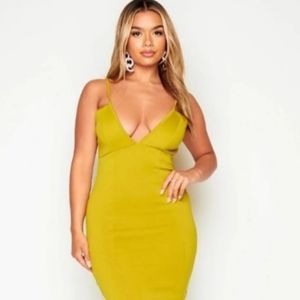 Lime Green BodyCon Maxi Dress